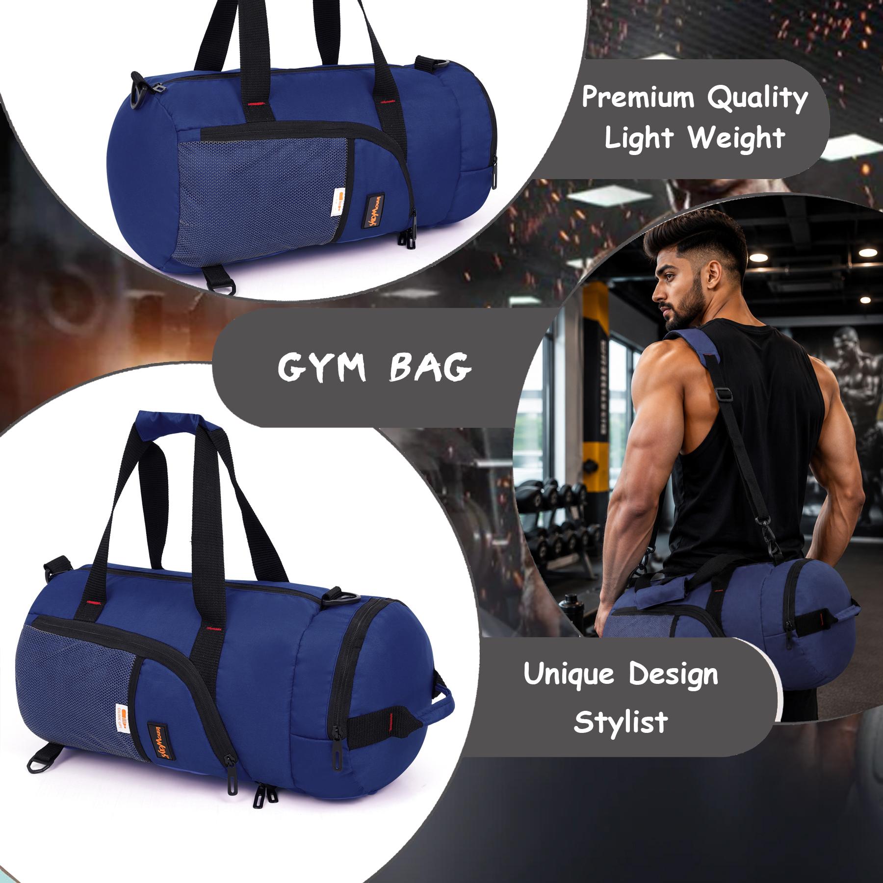 DB2- Lightweight Foldable Duffle Bag for Office, Travel, Gym & Sports | Water-Repellent, Spacious, Portable & Durable - Image 4