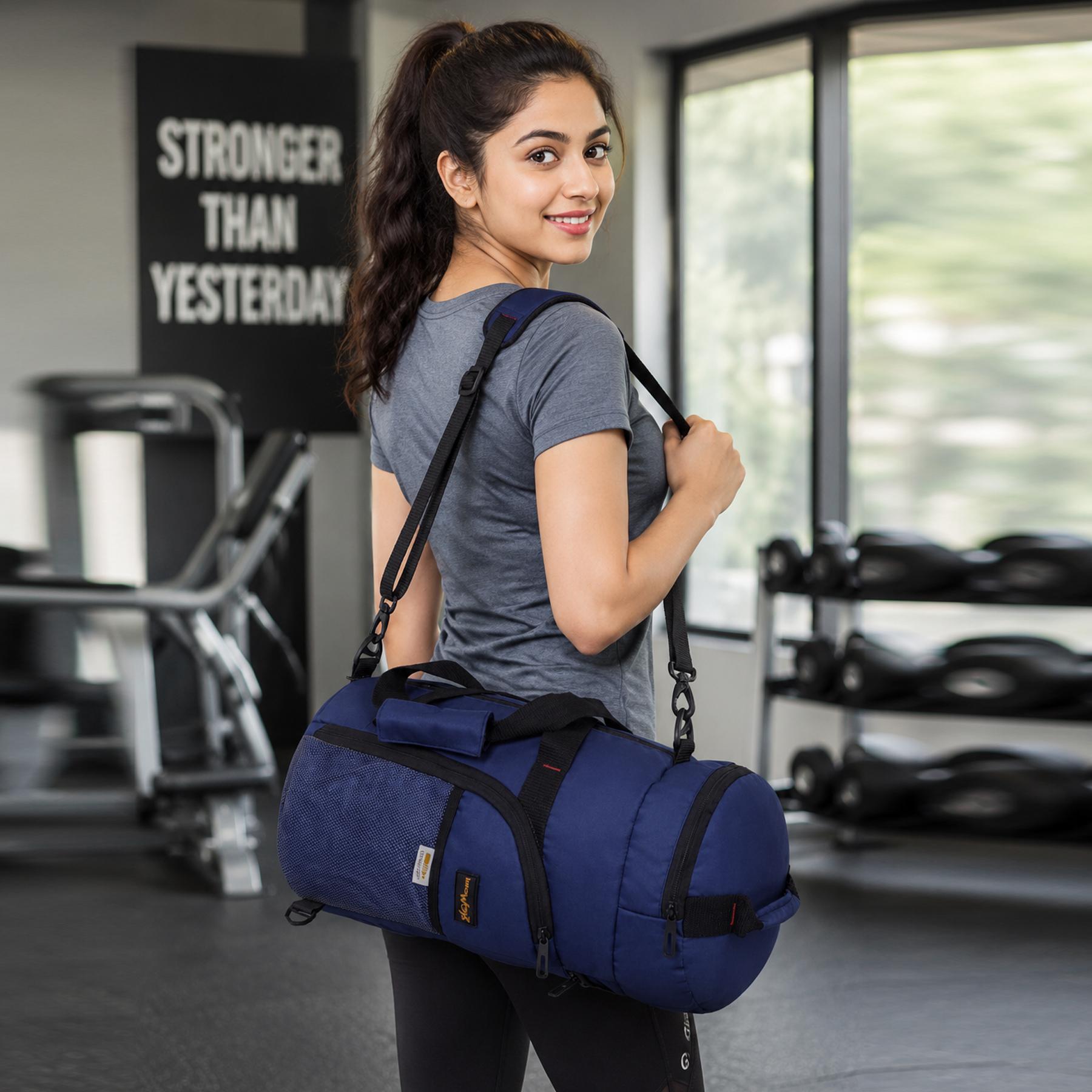 DB2- Lightweight Foldable Duffle Bag for Office, Travel, Gym & Sports | Water-Repellent, Spacious, Portable & Durable - Image 3