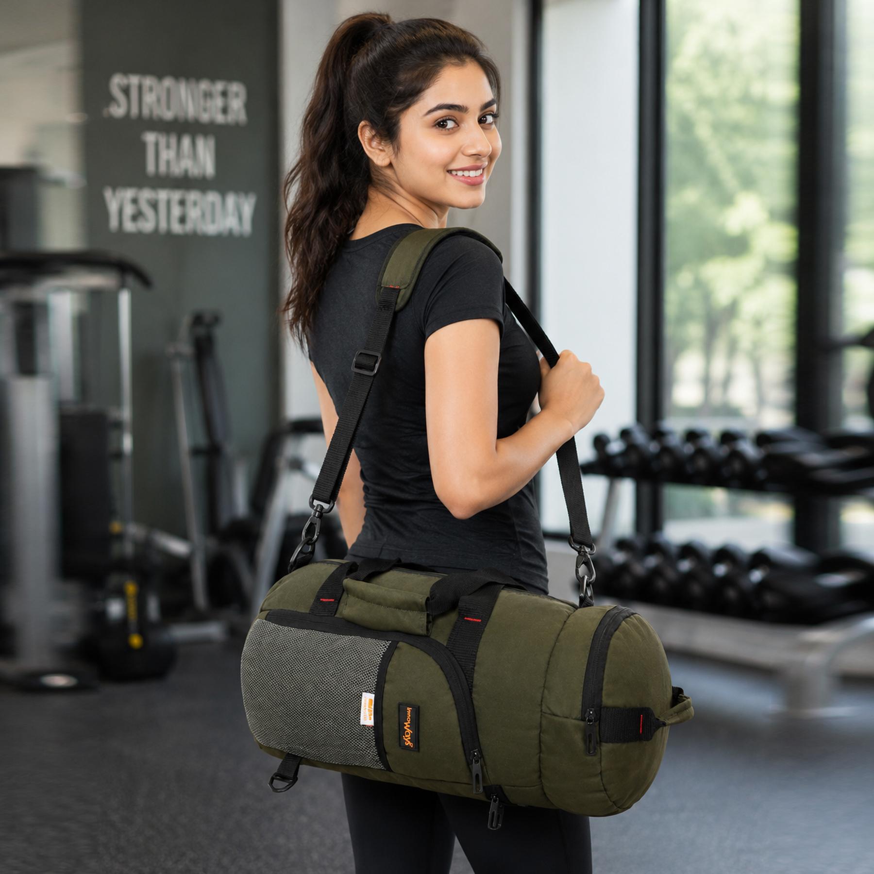 DB3- Lightweight Foldable Duffle Bag for Office, Travel, Gym & Sports | Water-Repellent, Spacious, Portable & Durable - Image 15