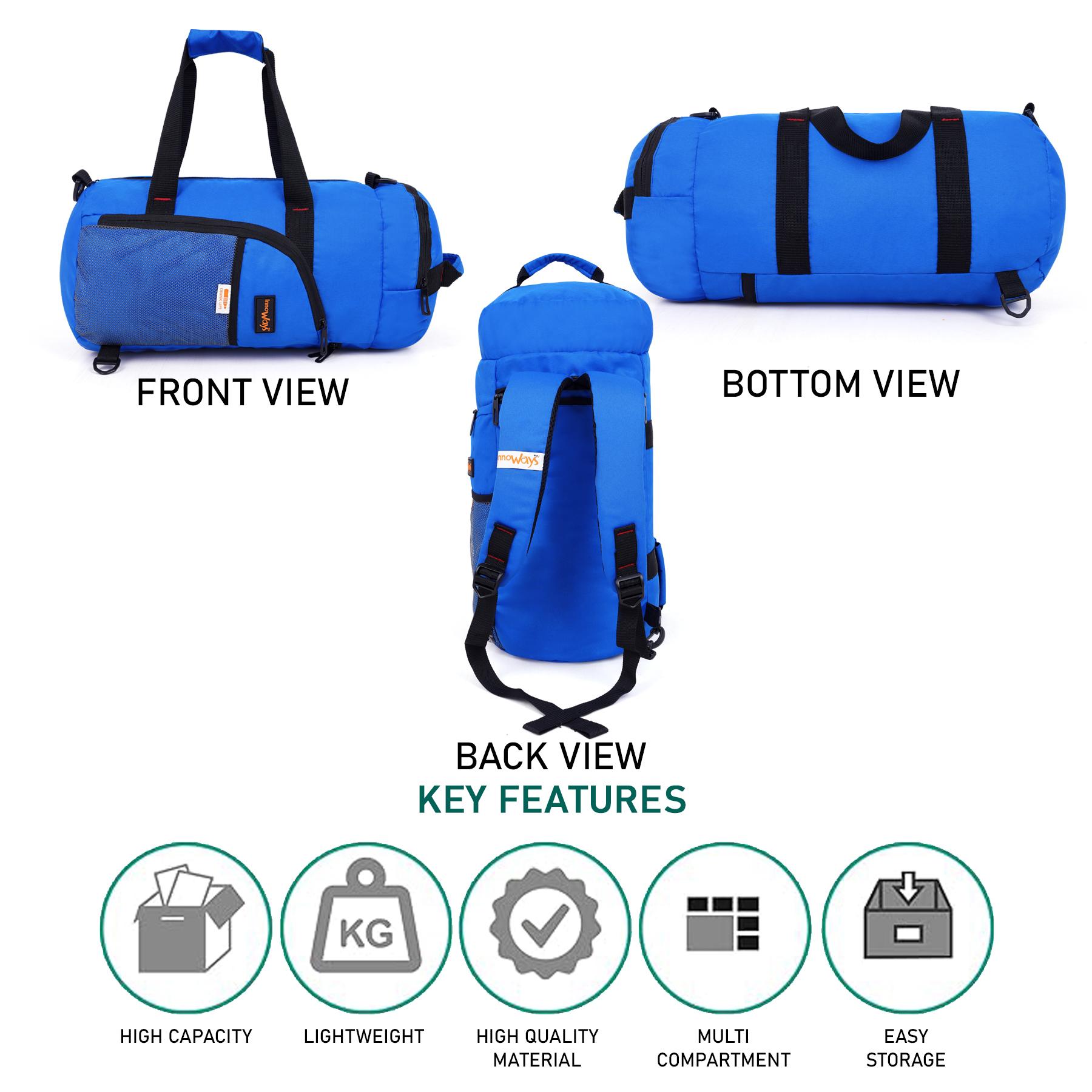DB4- Lightweight Foldable Duffle Bag for Office, Travel, Gym & Sports | Water-Repellent, Spacious, Portable & Durable - Image 7