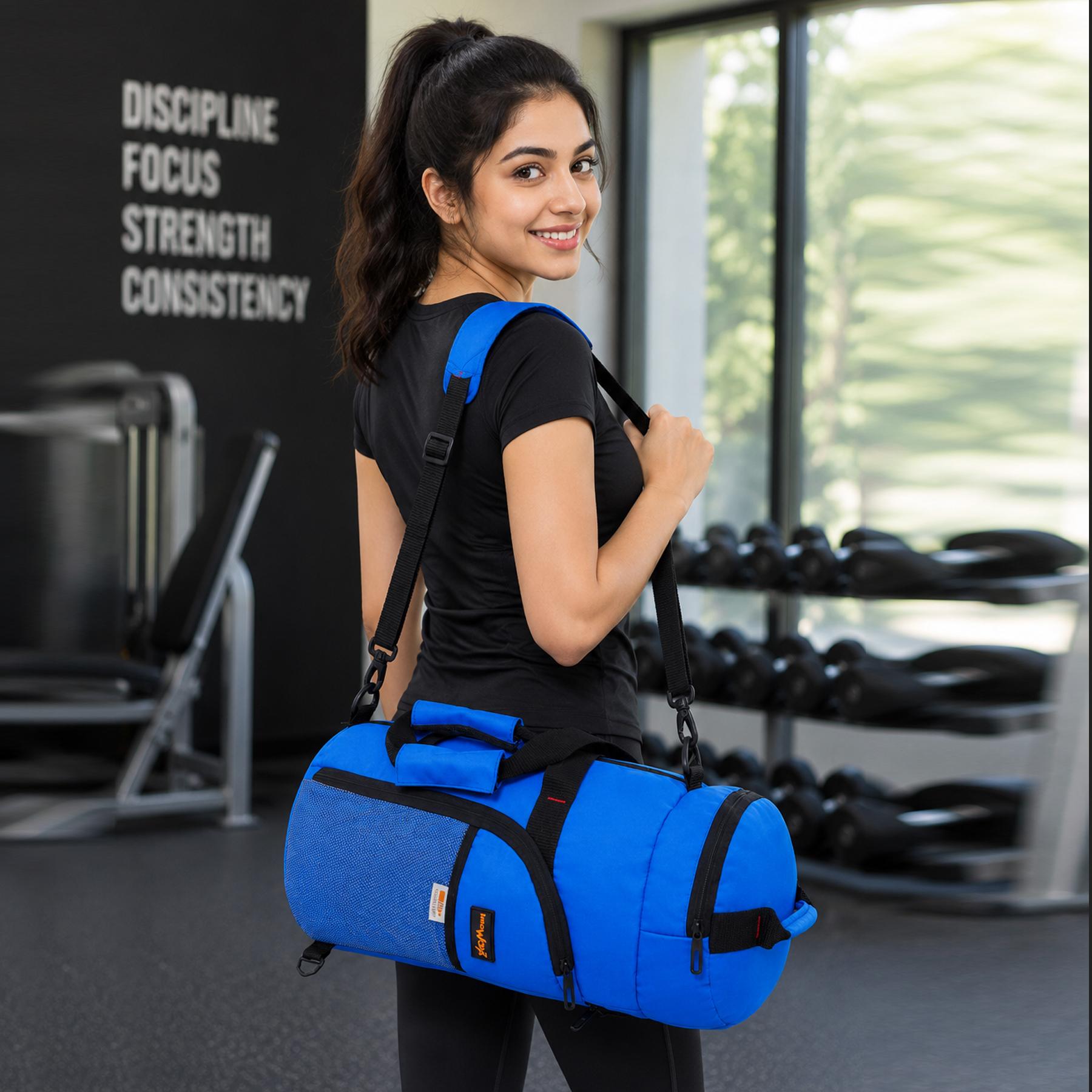 DB4- Lightweight Foldable Duffle Bag for Office, Travel, Gym & Sports | Water-Repellent, Spacious, Portable & Durable - Image 4
