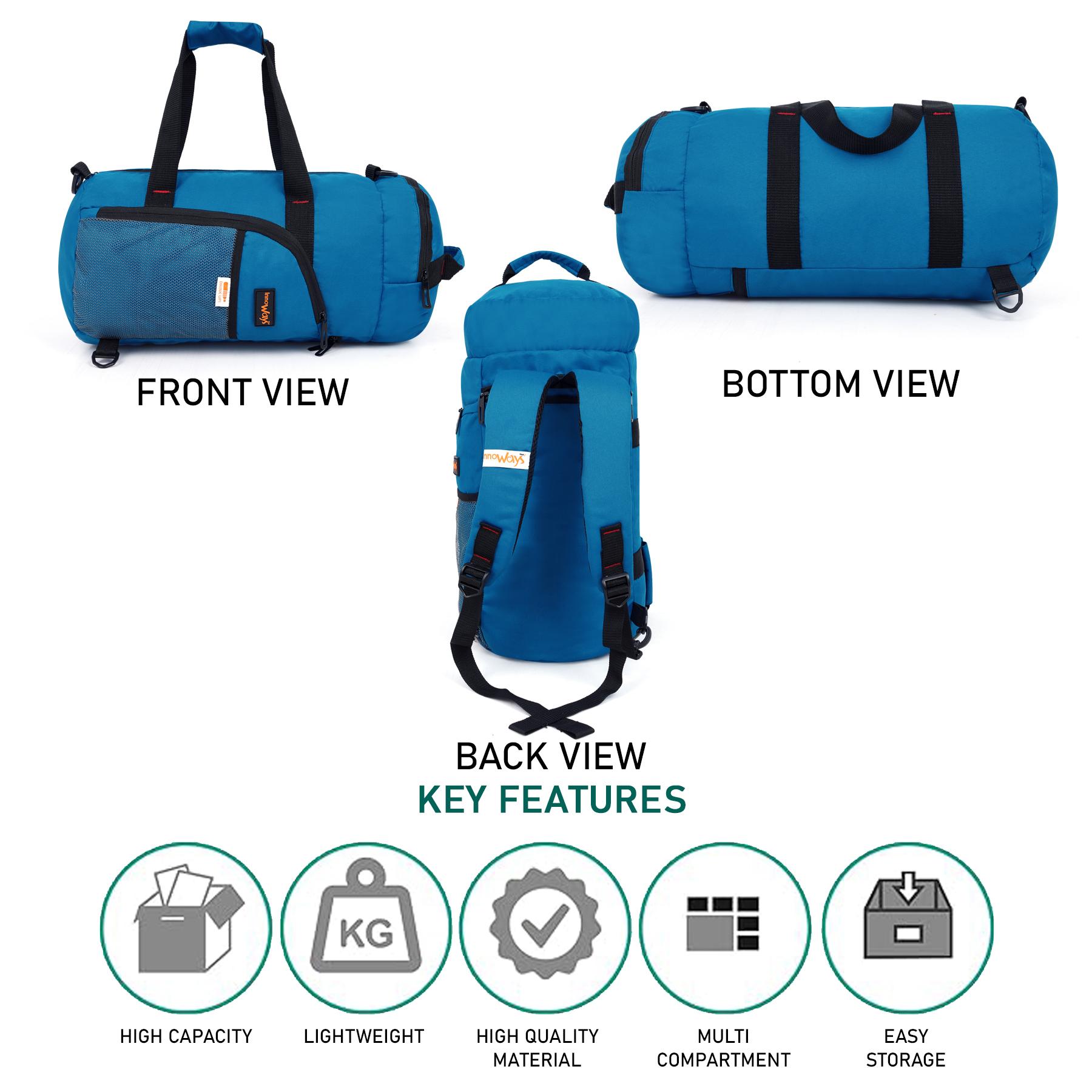 DB5- Lightweight Foldable Duffle Bag for Office, Travel, Gym & Sports | Water-Repellent, Spacious, Portable & Durable - Image 6