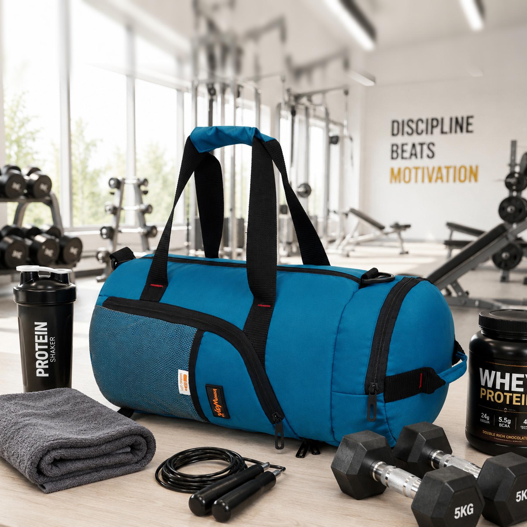 DB5- Lightweight Foldable Duffle Bag for Office, Travel, Gym & Sports | Water-Repellent, Spacious, Portable & Durable - Image 4