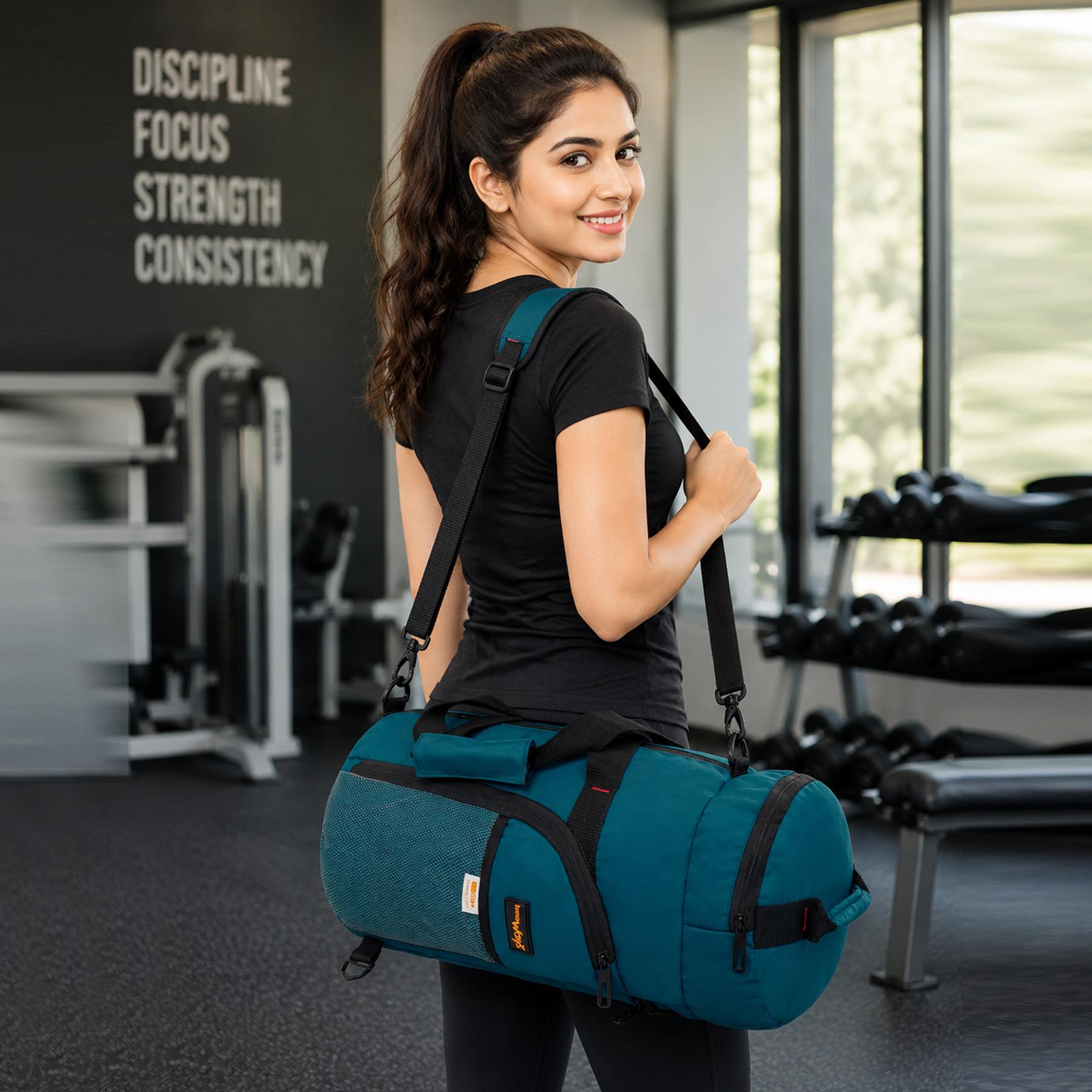 DB5- Lightweight Foldable Duffle Bag for Office, Travel, Gym & Sports | Water-Repellent, Spacious, Portable & Durable - Image 3