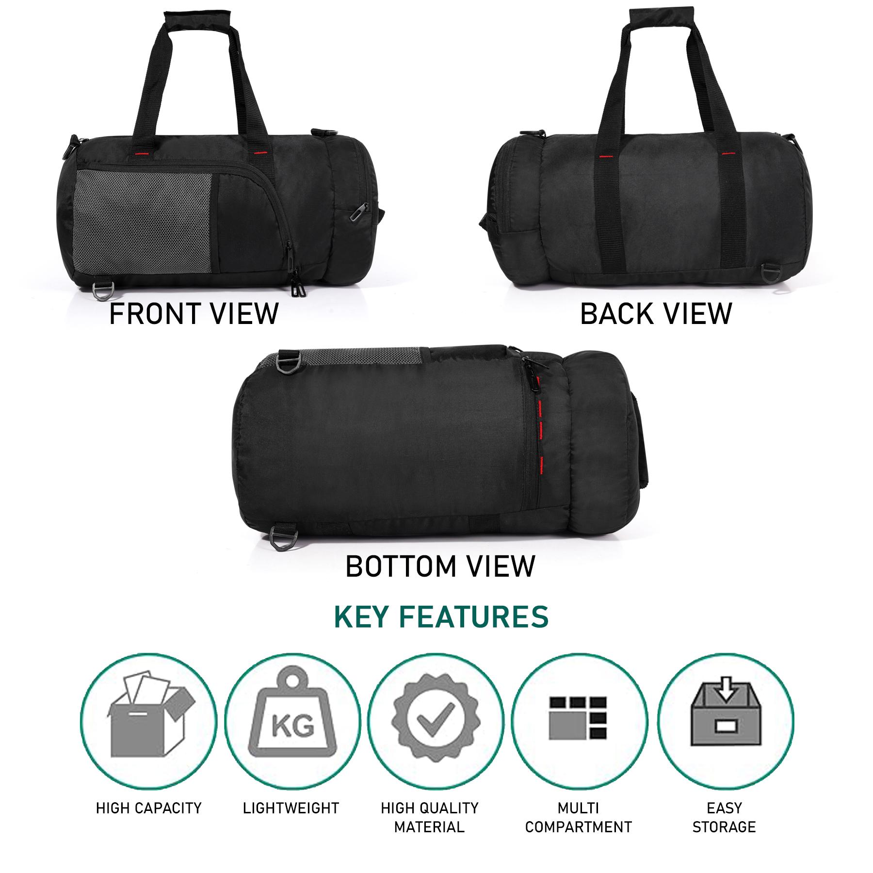 DB1- Lightweight Foldable Duffle Bag for Office, Travel, Gym & Sports | Water-Repellent, Spacious, Portable & Durable - Image 11
